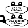 EBC Brakes Sfa-hh Series Sfa353hh Sintrede Bremseklodser