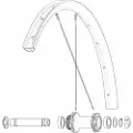 Mavic Front/rear Allroas 650b Racercykel Fælg