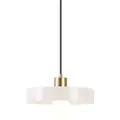 QAZQA Retro pendellampe guld med beige glas - Jina