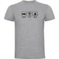 Kruskis Sleep Eat And Bike T-shirt Med Korte ærmer