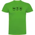 Kruskis Sleep Eat And Bike T-shirt Med Korte ærmer