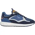 Pepe Jeans Pepe Jeanstil mænd. PMS600004 Marlon Road Læder Sneakers navy (43), Fast, Blonder, Casual, Blå