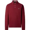Hackett London Hackett Londontil mænd. HM5500005 Heritage H Polo Ls (XXL), Casual, Rødbrun, Bomuld, Lange ærmer