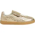 Pepe Jeans Pepe Jeanstil kvinder. PLS000010 Golden Ball Metal Sneakers i læder (37), Guldfarvet, Fast, Blonder, Casual
