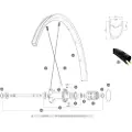 Mavic Kysrium Elite Ust 2018 Venstre Baghjuls Eger 10 Enheder
