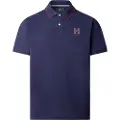Hackett Londontil mænd. HM5600036 Heritage H Polo (XL), Blå, Casual, Bomuld, Korte ærmer
