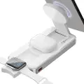 Forever MATB-300 10.000 mAh 3-i-1 Magsafe Powerbank white Powerbank - Hvid - 10000 mAh