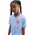 Nike Kortærmet Erling Haaland Academy Dri-FIT-fodboldtrøje til større børn - blå