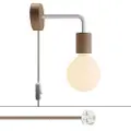Creative Cables Med Bulb Spostaluce Trælampe Med Buet Forlængelse