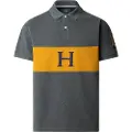Hackett London Hackett Londontil mænd. HM5600030 Crest grå polo shirt (S), Casual, Bomuld, Korte ærmer