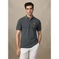 Hackett London Hackett Londontil mænd. HM5600031 Heritage Polo Logo grå (3XL), Casual, Bomuld, Korte ærmer