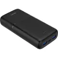 Deltaco PB-C1008 Powerbank - Sort - 20000 mAh