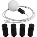 Creative Cables Med Bulb Slange Bærbar Lampe Med Metal Lampeholder Og Stik
