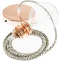Creative Cables Rd64 Lozenge Diy 2 M Hængende Lampe Pendel Til Lampeskærm