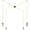 Creative Cables Spider 4 Falls With Light Bulb Pendellampe