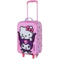 KARACTERMANIA Sanrio Hello Kitty Playful Soft 3d Kuffert Med Hjul