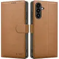 Tech-Protect Samsung Galaxy A56 Tech-Protect Pungetui med Magnet og Stativ - Brun