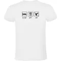 Kruskis Sleep Eat And Ski T-shirt Med Korte ærmer