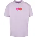 Mc Clothes Hugs & Love Two Hearts Heavy Oversized T-shirt Med Korte ærmer