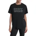 DKNY DKNYtil kvinder. DP5T1346 Oversize T-shirt sort (S), Casual, Bomuld, Korte ærmer