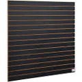 Vevor Lamelvægpaneler, 1,2 m x 0,6 m sorte garagevægpaneler 61 cm H x 122 cm L (sæt med 2 paneler), kraftige garagevægorganisatorpaneler til detailhandel, garagevæg og hobbyopbevaring