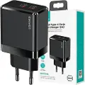 Usams Cc172tc01 Usb-a-og Usb-c-vægoplader