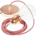 Creative Cables Rz09 Zigzag 50 Cm Hængende Lampe Pendel Til Lampeskærm