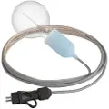 Creative Cables Snake Eiva Pastel Hængende Lampe Med Pære 5 M