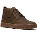 Clarks Shoes Clarkstil mænd. 26183414 Streethill Sneakers i læder, brun (44), Fast, Nubuck, Blonder, Casual