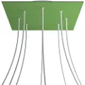 Creative Cables Kroq408f116 Xxl Rose-one Square Green Meadow Rosesæt