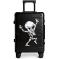 Tokyoto Luggage Black Skull Kuffert Med Hjul