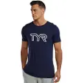 Tyr Ultrasoft Lightweight Tri Blend Tech Big Logo T-shirt Med Korte ærmer