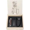 Laguiole Lommekniv LAGUIOLE LUXURY gavesæt, med sliber og etui, håndtag af palisander, Laguiole
