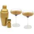 Leopold Vienna Coctail sæt ARINTO, sæt med 4 stk, gylden, glas1 / rustfrit stål, Leopold Vienna