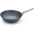Woll Wok DIAMOND LITE PRO 30 cm, til induktion, rustfrit stålhåndtag, titanium, WOLL