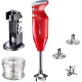 Bamix Håndblender DELUXE type C, 200 W, rød, Bamix