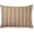 Ferm Living Pude 80 x 60 cm, striber, brun, brun bomuld, fast LIVING
