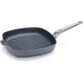 Woll Grillpande DIAMOND LITE PRO 28 x 28 cm, til induktion, med håndtag i rustfrit stål, titanium, WOLL