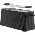 Alessi Brødrister PLISSÉ XXL 46 cm, sort, plastik, Alessi