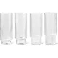 Ferm Living Long drink glas RIPPLE 300 ml, sæt med 4 stk, lys, fast LIVING