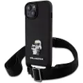 Karl Lagerfeld Saffiano Crossbody Strap Metal Karl And Choupette Iphone 15 Telefon Etui