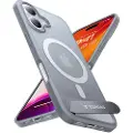 Torras Etui Torras Pstand Series do iPhone 16 Plus (Titanium grå)