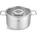Fissler Høj kasserolle PURE 24 cm, sølv, rustfrit stål, Fissler