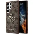 GUESS Samsung Galaxy S24 Ultra Guess 4G Big Metal Logo Hybrid Cover - Brun
