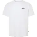 Pepe Jeans Pepe Jeanstil mænd. PM509741 Connor T-shirt med kontrastfarver, hvid (XL), Casual, Bomuld, Korte ærmer