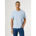 Pepe Jeans Pepe Jeanstil mænd. PM509741 Kontrastfarvet Connor T-shirt blå (XS), Casual, Bomuld, Korte ærmer