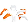 Ufo Ktm Exc/exc-f 2014-2016 With Headlight Ktkit524f-999w Fork Protectors & Plastikkit