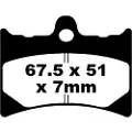 EBC Brakes Fa Series Organic Fa126 Bremseklodser