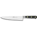 Lion Sabatier Kokkekniv IDÉAL 20 cm, med nitter i messing, sort, Lion Sabatier