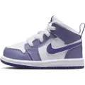 Jordan 1 Mid-sko til babyer/småbørn - lilla